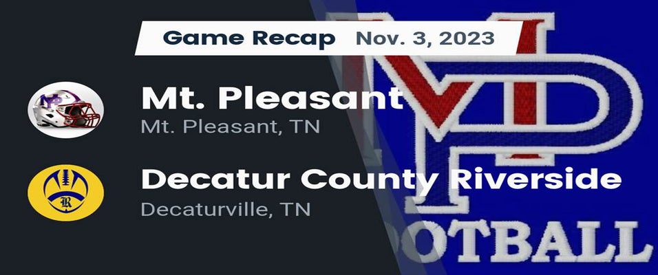 Mt. Pleasant vs Riverside | Football | 11/3/2023
