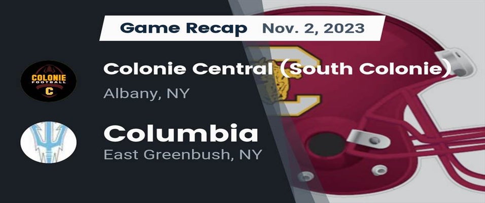 Colonie Central vs Columbia Football 11/2/2023
