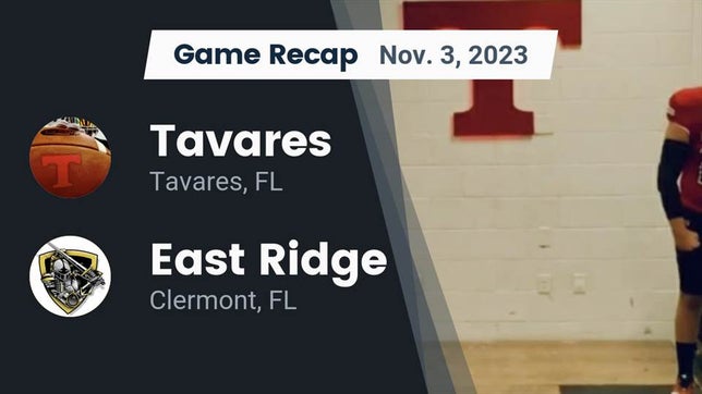 Watch this highlight video of the Tavares (FL) football team in its game Recap: Tavares  vs. East Ridge  2023 on Nov 3, 2023