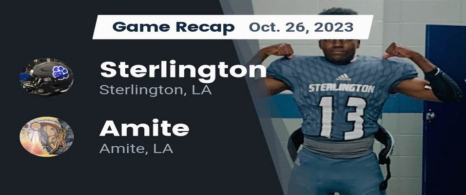 Sterlington vs Amite Football 10/26/2023