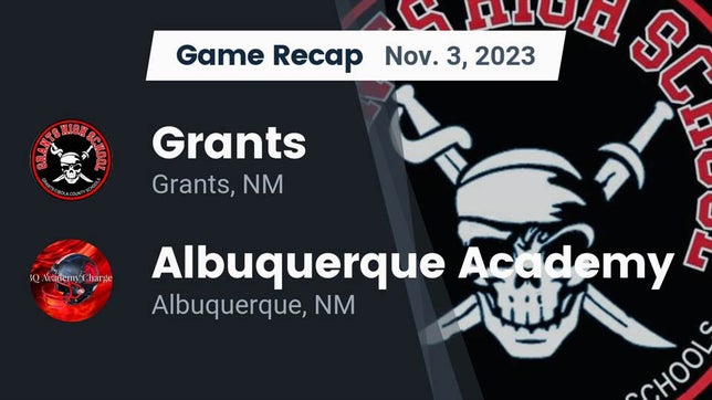 Watch this highlight video of the Grants (NM) football team in its game Recap: Grants  vs. Albuquerque Academy  2023 on Nov 3, 2023