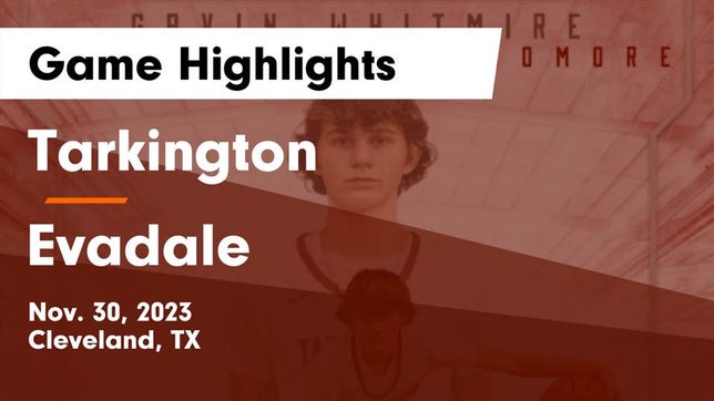 Watch this highlight video of the Tarkington (Cleveland, TX) basketball team in its game Tarkington  vs Evadale  Game Highlights - Nov. 30, 2023 on Nov 30, 2023