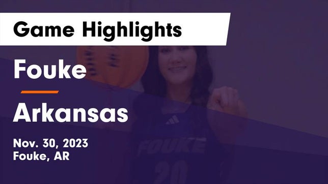 Watch this highlight video of the Fouke (AR) girls basketball team in its game Fouke  vs Arkansas  Game Highlights - Nov. 30, 2023 on Nov 30, 2023