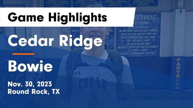 Basketball Game Recap: Bowie Volunteers vs. Cedar Ridge Raiders