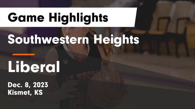 Watch this highlight video of the Southwestern Heights (Kismet, KS) girls basketball team in its game Southwestern Heights  vs Liberal  Game Highlights - Dec. 8, 2023 on Dec 8, 2023