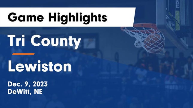 Watch this highlight video of the Tri County (DeWitt, NE) basketball team in its game Tri County  vs Lewiston  Game Highlights - Dec. 9, 2023 on Dec 9, 2023