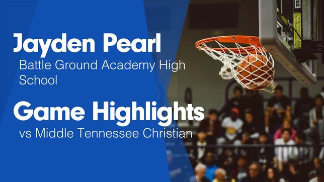 Watch this highlight video of Jayden Pearl