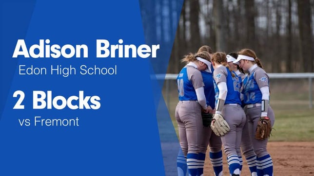 Watch this highlight video of Adison Briner