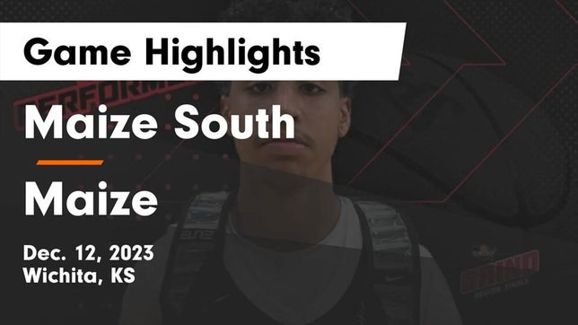 Watch this highlight video of the Maize South (Wichita, KS) basketball team in its game Maize South  vs Maize  Game Highlights - Dec. 12, 2023 on Dec 12, 2023