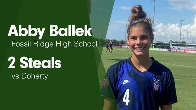 Watch this highlight video of Abby Ballek