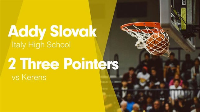 Watch this highlight video of Addy Slovak