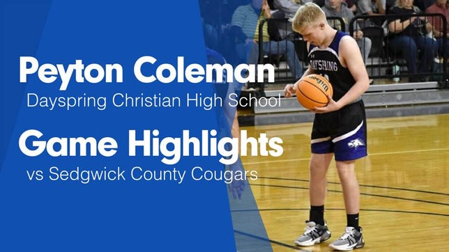 Watch this highlight video of Peyton Coleman