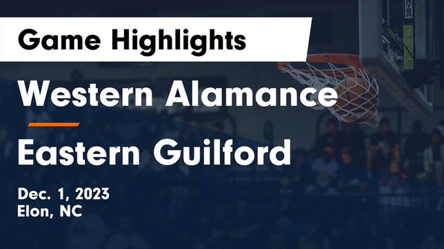 Watch this highlight video of the Western Alamance (Elon, NC) girls basketball team in its game Western Alamance  vs Eastern Guilford  Game Highlights - Dec. 1, 2023 on Dec 1, 2023