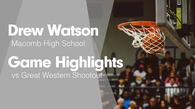 Watch this highlight video of Drew Watson