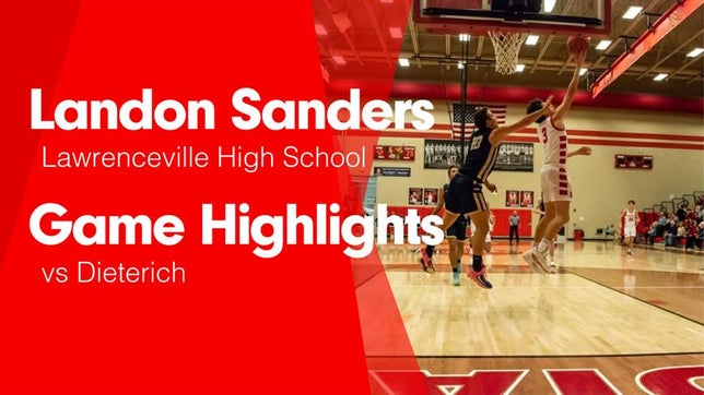 Watch this highlight video of Landon Sanders