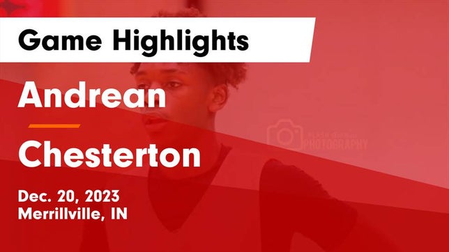 Watch this highlight video of the Andrean (Merrillville, IN) basketball team in its game Andrean  vs Chesterton  Game Highlights - Dec. 20, 2023 on Dec 20, 2023