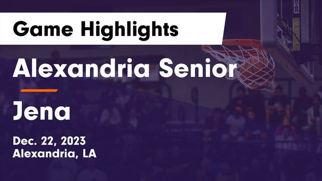 Watch this highlight video of the Alexandria (LA) basketball team in its game Alexandria Senior  vs Jena  Game Highlights - Dec. 22, 2023 on Dec 22, 2023