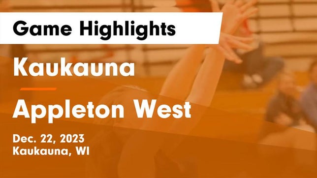 Watch this highlight video of the Kaukauna (WI) girls basketball team in its game Kaukauna  vs Appleton West  Game Highlights - Dec. 22, 2023 on Dec 22, 2023