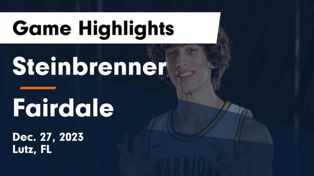 Watch this highlight video of the Steinbrenner (Lutz, FL) basketball team in its game Steinbrenner  vs Fairdale  Game Highlights - Dec. 27, 2023 on Dec 27, 2023