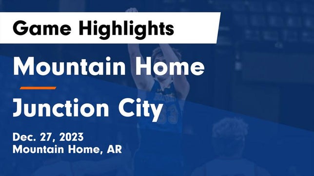 Watch this highlight video of the Mountain Home (AR) basketball team in its game Mountain Home  vs Junction City  Game Highlights - Dec. 27, 2023 on Dec 27, 2023