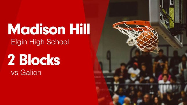 Watch this highlight video of Madison Hill