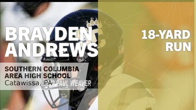 Watch this highlight video of Brayden Andrews