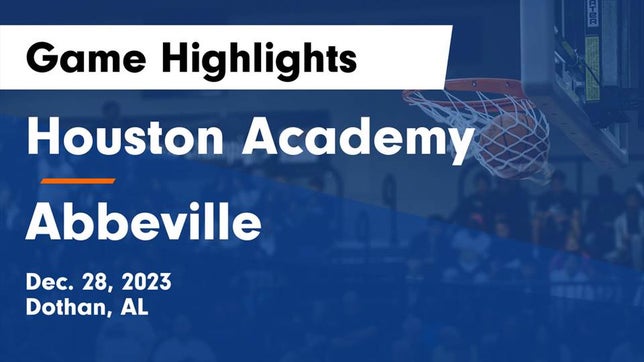 Watch this highlight video of the Houston Academy (Dothan, AL) basketball team in its game Houston Academy  vs Abbeville  Game Highlights - Dec. 28, 2023 on Dec 28, 2023