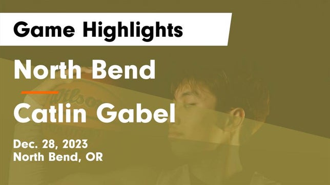 Watch this highlight video of the North Bend (OR) basketball team in its game North Bend  vs Catlin Gabel  Game Highlights - Dec. 28, 2023 on Dec 28, 2023