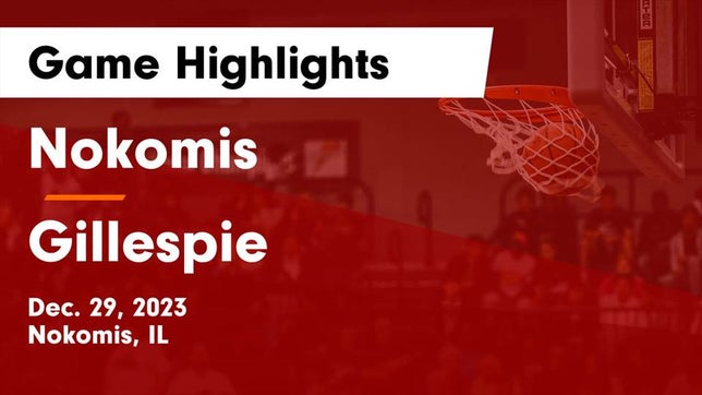 Watch this highlight video of the Nokomis (IL) girls basketball team in its game Nokomis  vs Gillespie  Game Highlights - Dec. 29, 2023 on Dec 29, 2023
