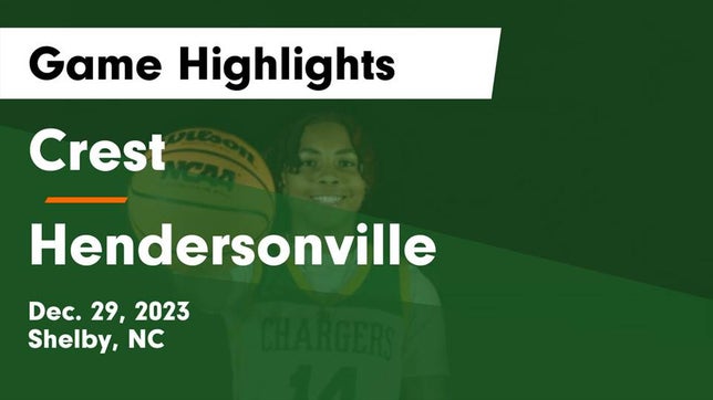 Watch this highlight video of the Crest (Shelby, NC) girls basketball team in its game Crest  vs Hendersonville  Game Highlights - Dec. 29, 2023 on Dec 29, 2023