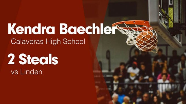 Watch this highlight video of Kendra Baechler