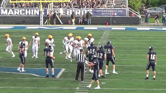 Watch this highlight video of Michael Russ of the Archbishop Alter (Kettering, OH) football team in its game Kettering Fairmont on Aug 17, 2023