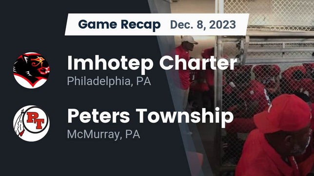Watch this highlight video of the Imhotep Charter (Philadelphia, PA) football team in its game Recap: Imhotep Charter  vs. Peters Township  2023 on Dec 8, 2023