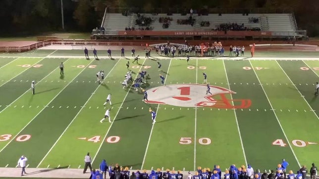 Watch this highlight video of Cade Simones of the St. Cloud Cathedral (St. Cloud, MN) football team in its game Little Falls on Oct 14, 2022