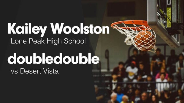 Watch this highlight video of Kailey Woolston