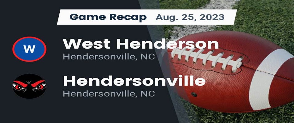 West Henderson vs Hendersonville Football 8/25/2023
