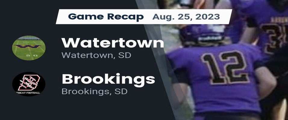 Brookings vs Watertown Football 8/25/2023