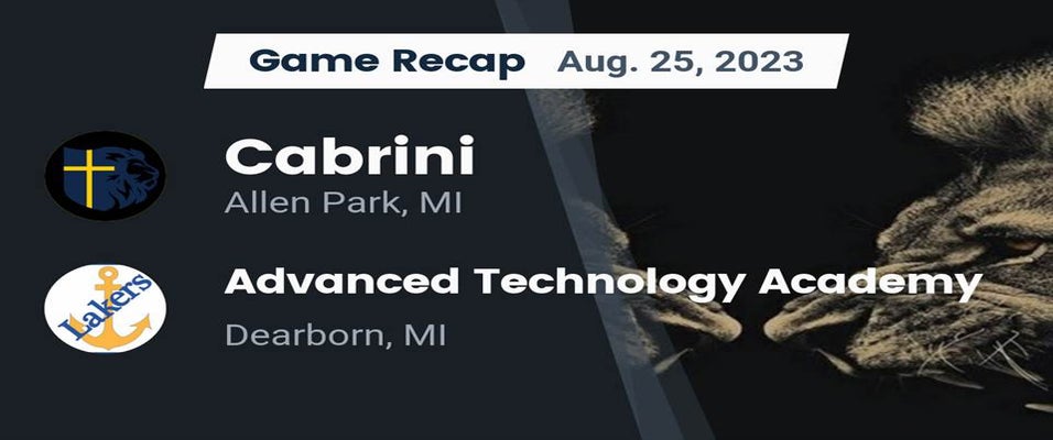 Cabrini vs Advanced Tech Academy | Football | 8/25/2023