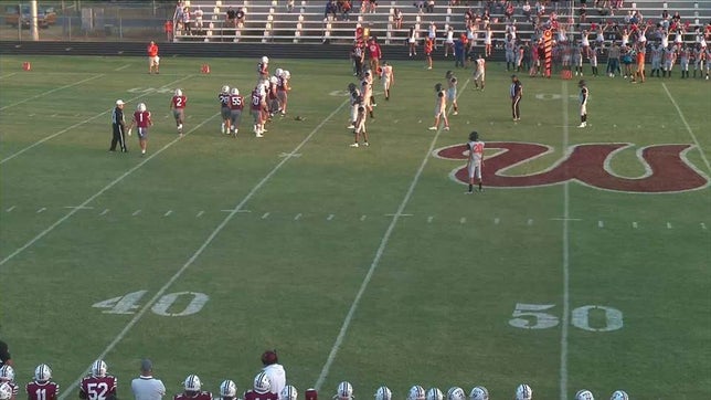 Watch this highlight video of Caden Knighten of the Wynnewood (OK) football team in its game Valliant High School on Sep 12, 2023