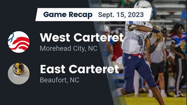Watch this highlight video of the West Carteret (Morehead City, NC) football team in its game Recap: West Carteret  vs. East Carteret  2023 on Sep 15, 2023