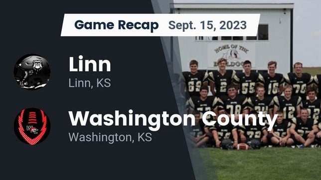 Watch this highlight video of the Linn (KS) football team in its game Recap: Linn  vs. Washington County  2023 on Sep 15, 2023