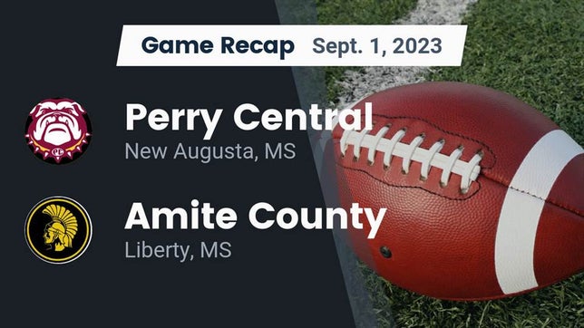 Watch this highlight video of the Perry Central (New Augusta, MS) football team in its game Recap: Perry Central  vs. Amite County  2023 on Sep 1, 2023