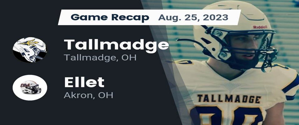 Tallmadge vs Ellet Football 8/25/2023