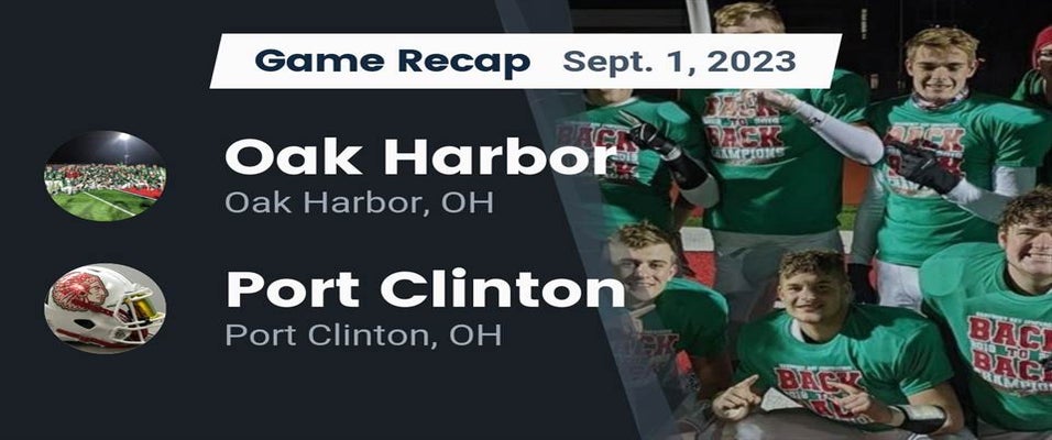 Port Clinton vs Oak Harbor Football 9/1/2023