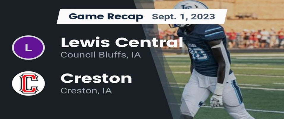 Creston vs Lewis Central Football 9/1/2023