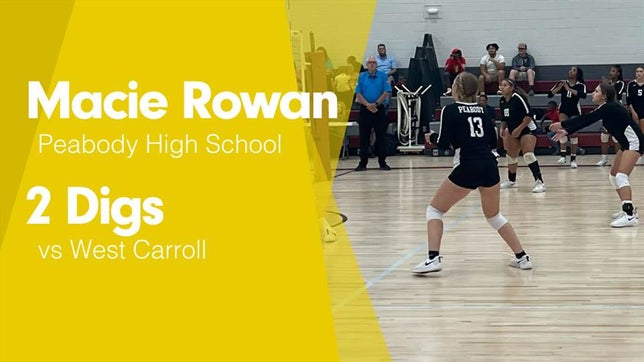 Watch this highlight video of Macie Rowan