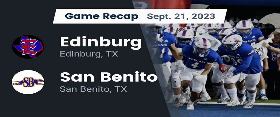 San Benito vs Edinburg Football 9/21/2023