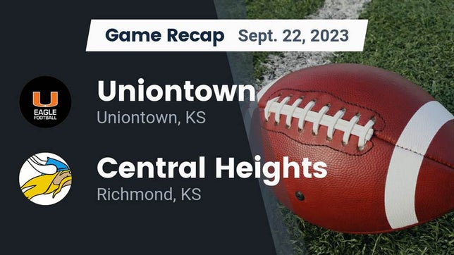 Watch this highlight video of the Uniontown (KS) football team in its game Recap: Uniontown  vs. Central Heights  2023 on Sep 22, 2023