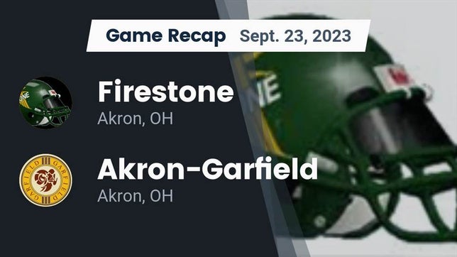 Watch this highlight video of the Firestone (Akron, OH) football team in its game Recap: Firestone  vs.  Akron-Garfield  2023 on Sep 23, 2023