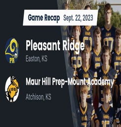 Pleasant Ridge vs Nemaha Central | Football | 10/26/2023